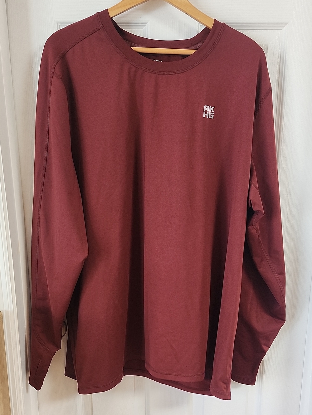 Duluth Trading Co Maroon Long-Sleeve Performance Tee